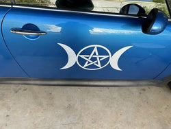 Wiccan Double Moon Goddess STICKERs，Perfect for Automobiles, Motorcycles, Trucks & Laptops! (ONLINE ORDER ONLY)