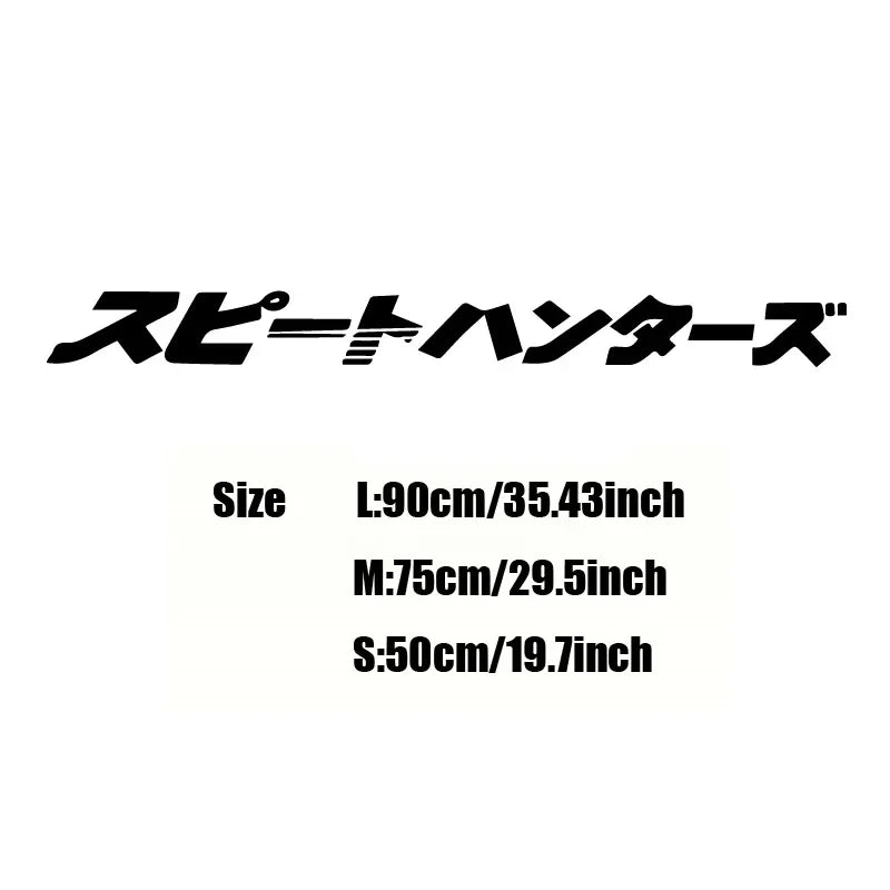 Japanese Style Car Front Window Sticker For JDM Street Racing Windshield Auto Stickers Decals Decor (ONLINE ORDER ONLY)
