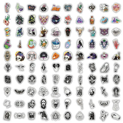 10/30/50/100PCS Holographic Laser Horror Gothic Witch Stickers Waterproof Decals Skateboard Laptop Motorcycle Car Cool Sticker (ONLINE ORDER ONLY)