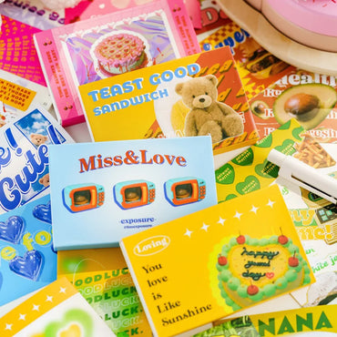 40/60Pcs/box Retro Girls House Series Sticker Hand Account DIY Album Decoration Scrapbooking Stickers Kawaii Korean Stationery (ONLINE ORDER ONLY)