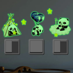 Glow in the Dark Panda Star Wall Stickers for Kids Room Decor (ONLINE ORDER ONLY)