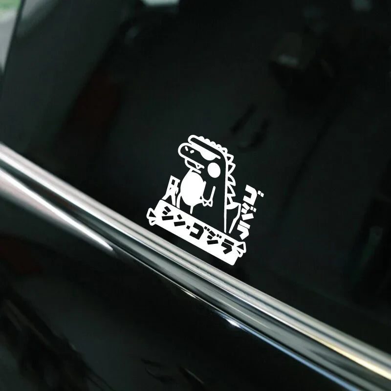 CARTOON Japanese Dinosaur CUTE GOZILA Stickers,for cartoon lover,High quality sticker for cars trucks motorcycles &laptops! (ONLINE ORDER ONLY)