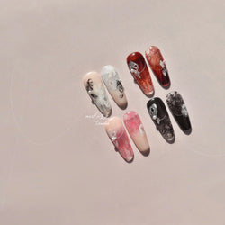 Lace Bowknot Hollow Out Fabric Art Fragmentation Sensation Petal Embossed Hottie Adhesive Nail Art Sticker Chic Manicure Decals (ONLINE ORDER ONLY)