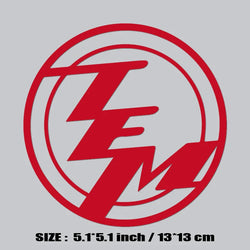 "TEM" EVENT MODEL LOGO DECAL,MAKE YOUR CAR BECOME 1:1 EVENT MODEL TOY!Creative&funny decal with high quality sticker for cars！ (ONLINE ORDER ONLY)