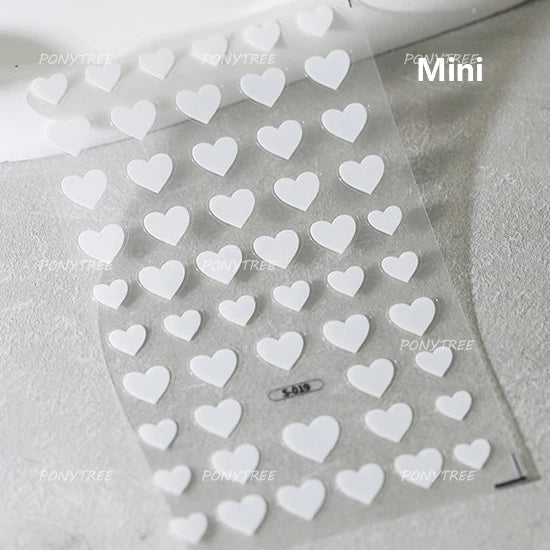 Pure White Lily Petals Flower Butterfly Branch Leaves Line Minimalist Self Adhesive Nail Art Decorations Sticker Manicure Decals (ONLINE ORDER ONLY)