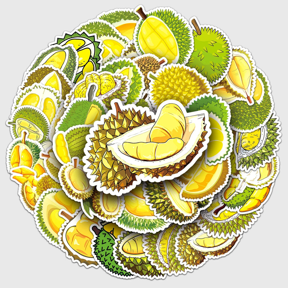50Pcs Durian Cartoon Waterproof Vinyl Stickers for Skateboard Snowboard Decals (ONLINE ORDER ONLY)