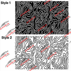 Universal Topography Quarter Window Car Sticker Suitable For Most Decoration Accessories Die Cutting Vinyl Decals (ONLINE ORDER ONLY)