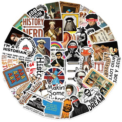 10/30/50PCS Funny History Character Sticky PVC Sticker Aesthetic DIY Decoration Scrapbooking Hand Accounting Supplies for Kids (ONLINE ORDER ONLY)