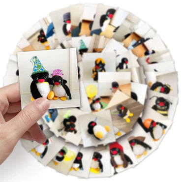 10/30/54PCS Cute Pingu Stickers Kawaii Penguin Cartoon Sticker Animal Meme Decals Luggage Laptop Guitar Bike Skateboard Kids Toy (ONLINE ORDER ONLY)