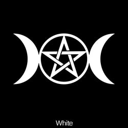 Wiccan Double Moon Goddess STICKERs，Perfect for Automobiles, Motorcycles, Trucks & Laptops! (ONLINE ORDER ONLY)
