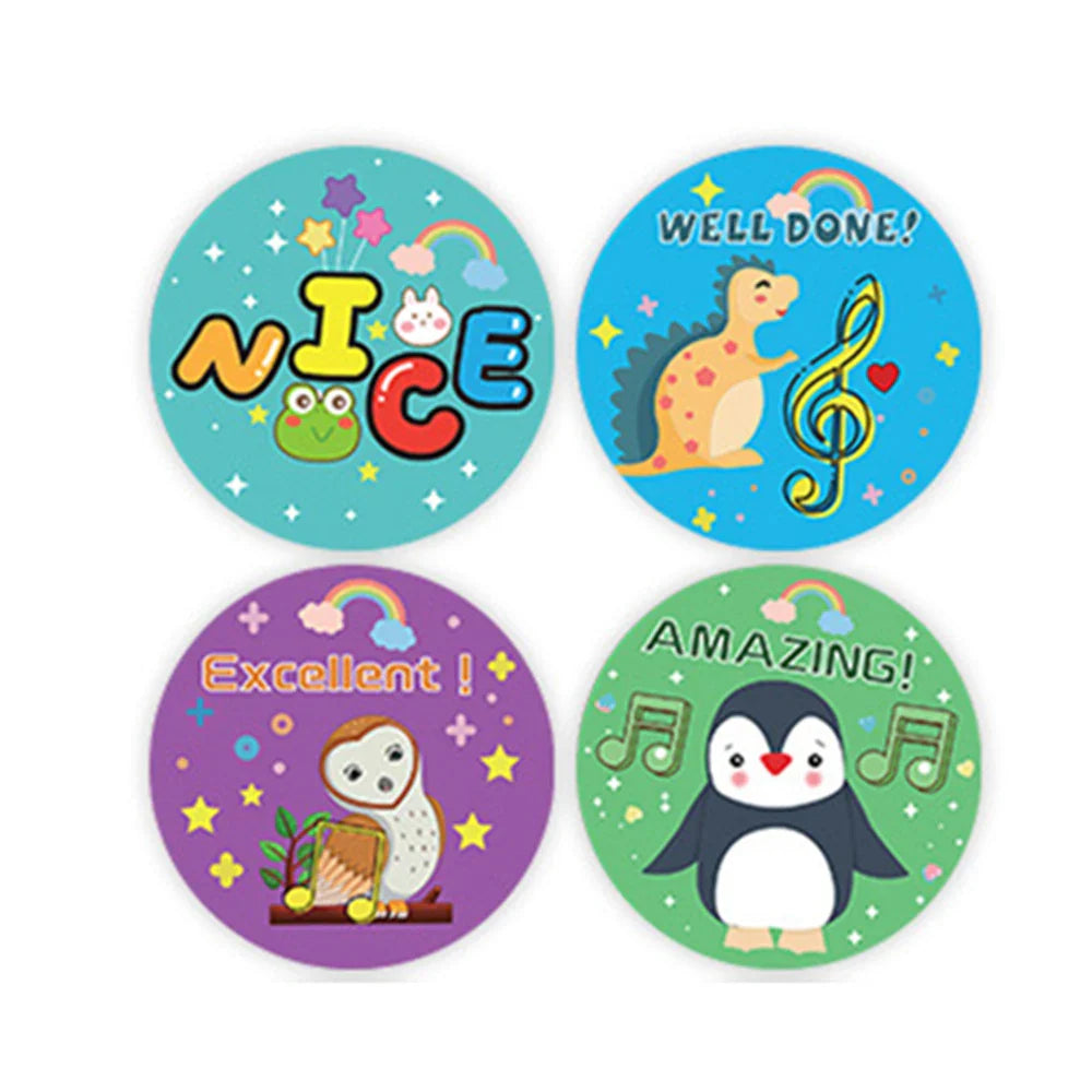 100-500pcs Cute Cartoon Reward Stickers For Kids School Teacher Supplies For Classroom Potty Training Sticker Motivational Label (Online Order Only)