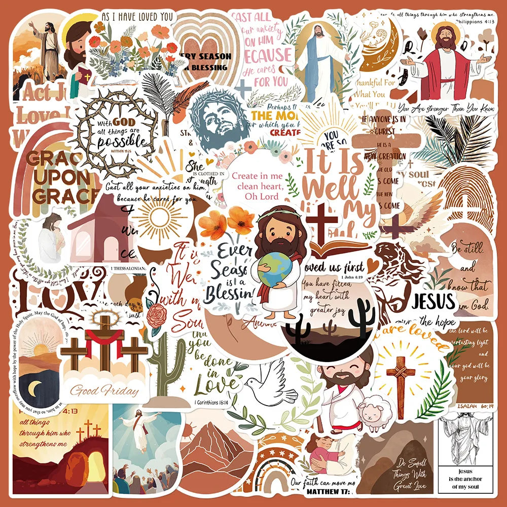 50pcs Cartoon Graffiti Stickers for Helmets, Desktops, Walls, DIY Decoration (ONLINE ORDER ONLY)
