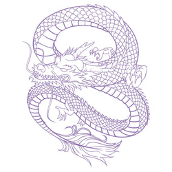 Anime Detachment Car Sticker Dragon Body Big Picture Decoration Body Movement Style Die Cutting Waterproof PVC Vinyl Decals (ONLINE ORDER ONLY)