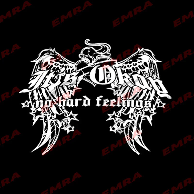 Gothic Winds It's Okay No Hard Feelings for Car Sticker Windshield Rear External Accessories Waterproof Vinyl Decals (ONLINE ORDER ONLY)
