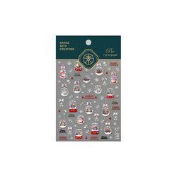 Crystal Ball Santa Claus Snowman Bowknot Red Christmas Tree Bell Socks Self Adhesive Nail Art Stickers Snowflake Manicure Decals (ONLINE ORDER ONLY)