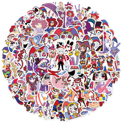 Cartoon Magic Circus Stickers for Suitcase, Skateboard, Laptop, Luggage, Phone, Car - 10/30/56/100pcs (ONLINE ORDER ONLY)