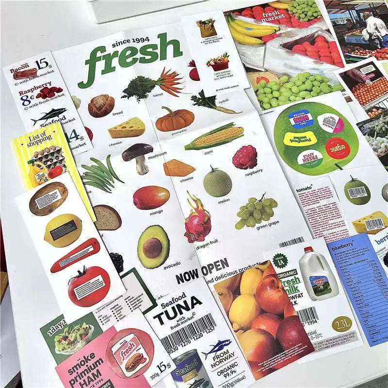 Korean Ins Adorable Pack Stickers Diary Handbook Decorative Aesthetic Craft Art Supplies Material Kawaii Stationery Sticker Gift (ONLINE ORDER ONLY)