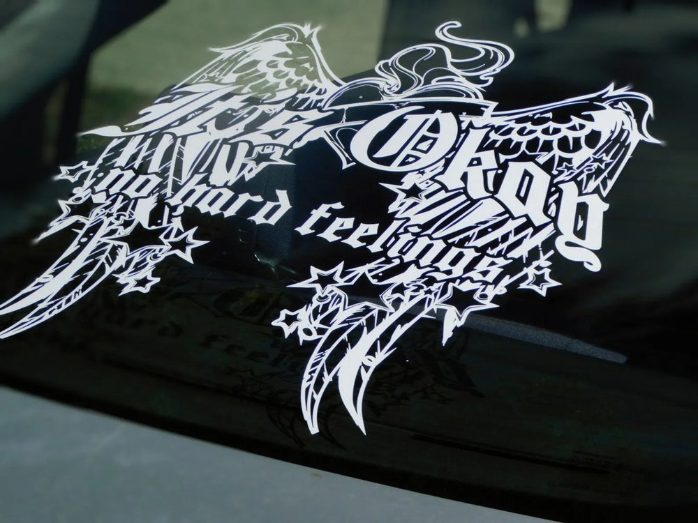 Gothic Winds It's Okay No Hard Feelings for Car Sticker Windshield Rear External Accessories Waterproof Vinyl Decals (ONLINE ORDER ONLY)