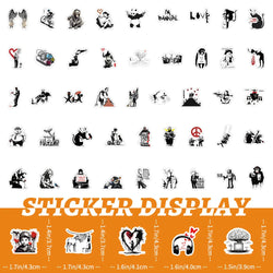 10/30/50/100pcs Cartoon Banksy Street Art Graffiti Stickers Decals Kids Toys Notebook Laptop Phone Notebook Decoration Sticker (Online Order Only)