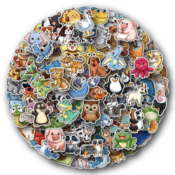 Cute Animal Stickers Pack: Cartoon Decals for Kids, DIY Laptop, Suitcase, Notebook, Fridge, Wall (Online Order Only)