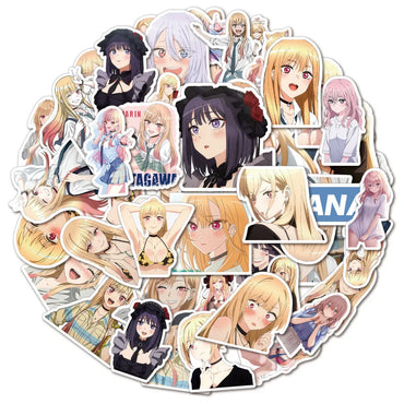 10/30/50PCS My Dress Up Darling Stickers Funny Anime Decals Kawaii Girl Graffiti Scrapbook Luggage Laptop Guitar Bike Sticker (ONLINE ORDER ONLY)