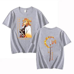 Rengoku Kyoujurou Printed Tee Shirt Demon Slayer (ONLINE ORDER ONLY)