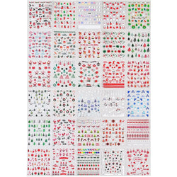 30 Sheets Cute Penguin Winter Nail Stickers Set 3D Snowflake Christmas Decals Tree Elk Bell Self Adhesive Slider Manicure Tips * (ONLINE ORDER ONLY)