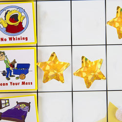 100-500pcs Holographic Star Silvery Stickers For Kids Reward Foil Star Stickers Labels For Wall Crafts Classroom Supplies 1inch (ONLINE ORDER ONLY)