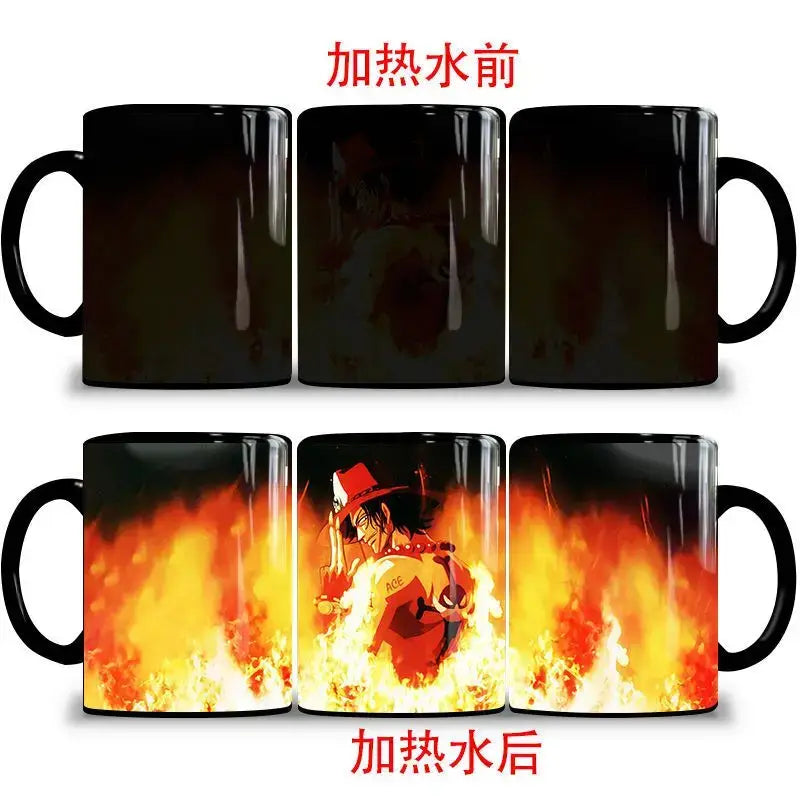 One Piece Color Changing Mug: Nika Luffy & Ace Magic Cup (ONLINE ORDER ONLY)