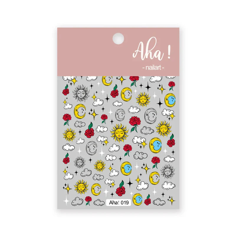 Japanese Style Little Daisy 3D Nail Stickers Summer White Florals Petals Flowers Back Glue Decals Cute Five Petals Manicure Tips (ONLINE ORDER ONLY)