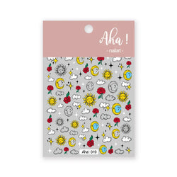 Japanese Style Little Daisy 3D Nail Stickers Summer White Florals Petals Flowers Back Glue Decals Cute Five Petals Manicure Tips (ONLINE ORDER ONLY)