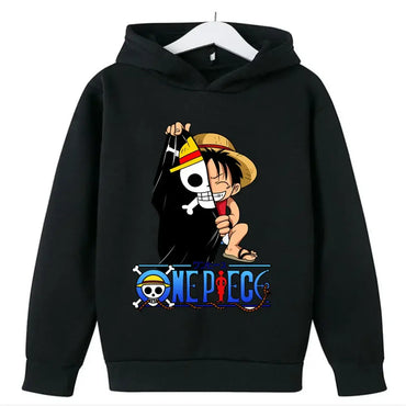 One Piece Hoodies Kids 2025 Luffy Pullover Cosplay (ONLINE ORDER ONLY)