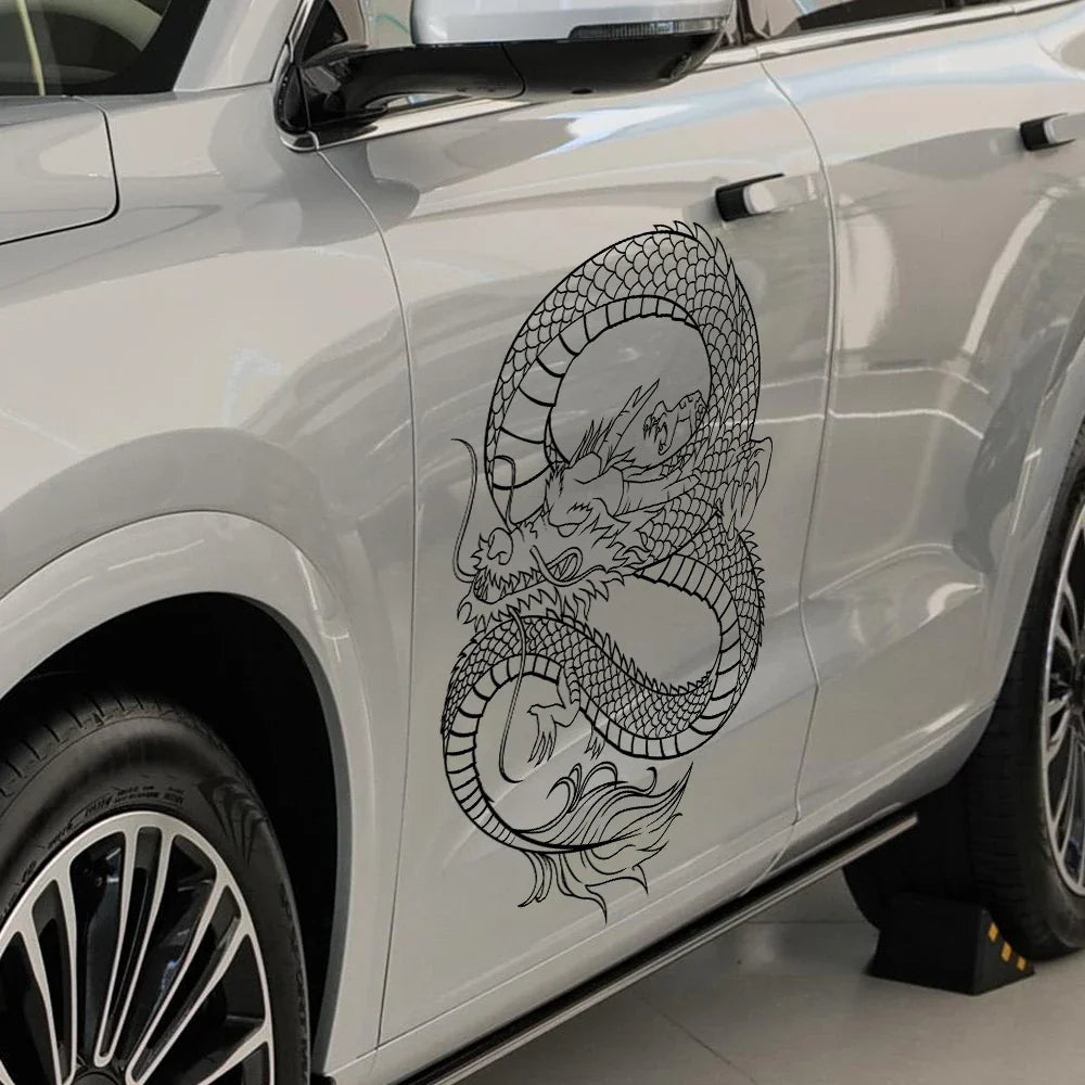 Anime Detachment Car Sticker Dragon Body Big Picture Decoration Body Movement Style Die Cutting Waterproof PVC Vinyl Decals (ONLINE ORDER ONLY)