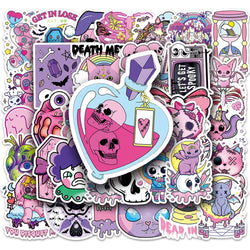 Gothic Halloween Skull Stickers Waterproof Decals for Laptop Guitar Phone Car (Online Order Only)