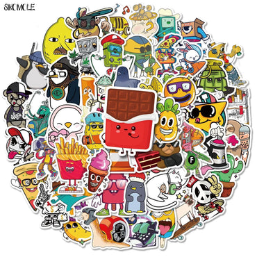 Cartoon Pop Culture Graffiti Stickers Pack for DIY, Car, Skateboard, Laptop Decals (Online Order Only)