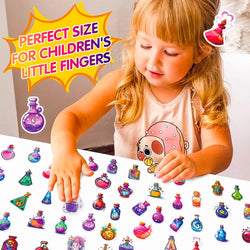 10/50PCS Colorful Magic Bottle Stickers Funny Cute Decals For Kids Laptop Luggage Fridge Diary Bike Phone Notebook Stickers (Online Order Only)