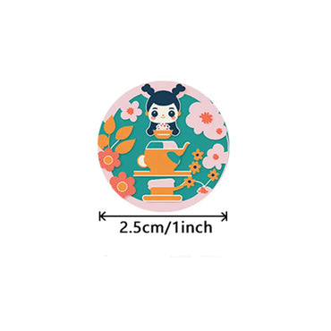 100-500pcs Cute Reward Sticker 1inch Cartoon Animal Stickers For Kids Gift Decor Envelope Sealing Labels Stationery Stickers (ONLINE ORDER ONLY)