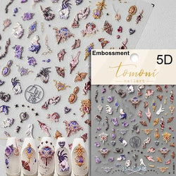 Cat Eye Halloween Terror Spider Cross Rose Love Heart Flower Snake Web Candy Bunny Thrilling Nail Art Stickers Manicure Decals (Online Order Only)