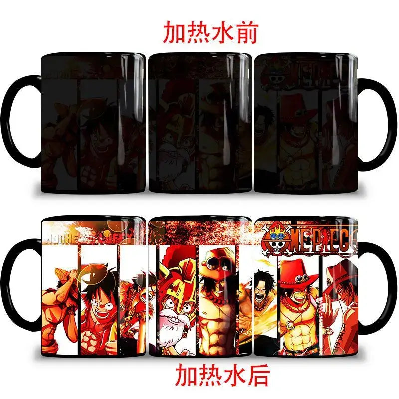 One Piece Color Changing Mug: Nika Luffy & Ace Magic Cup (ONLINE ORDER ONLY)
