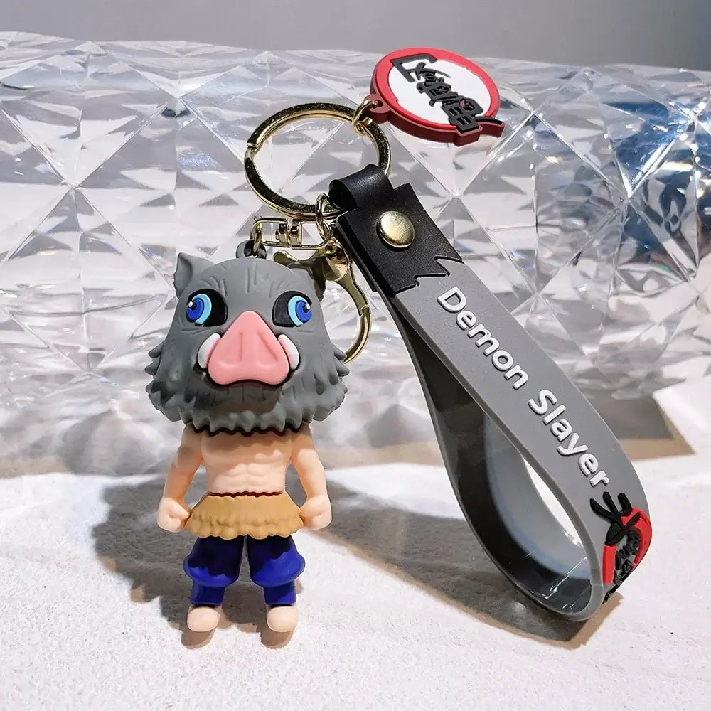 Demon Slayer Keychains: Cute Anime Car & Bag Pendant Accessories (ONLINE ORDER ONLY)