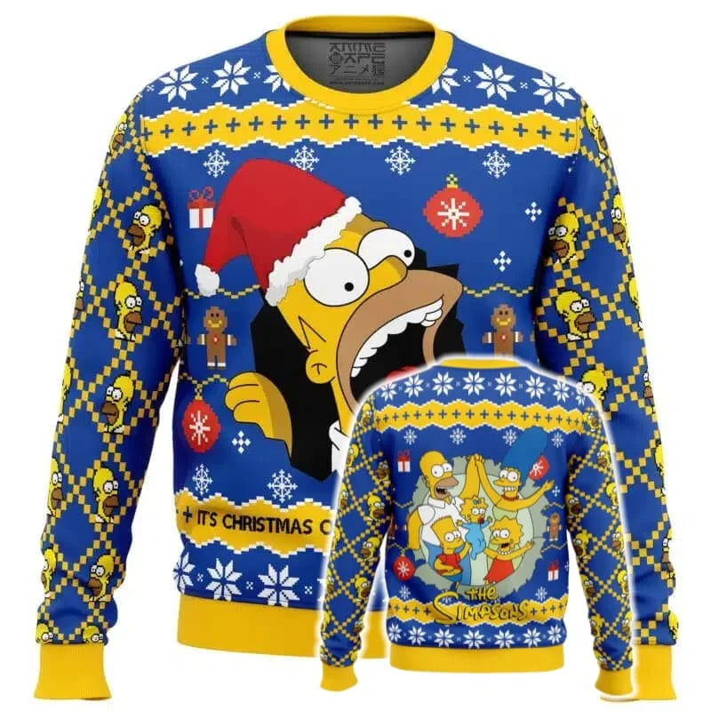 Simpsons Ugly Christmas Sweater - Homer Santa (ONLINE ORDER ONLY)