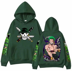 One Piece Zoro Anime Hoodie Sweatshirt | Y2K Streetwear