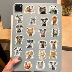 50PCS Cute Plush Animal Graffiti Stickers DIY Phone Guitar Laptop Notebook Suitcase Cup Waterproof Sticker Kids Toy (ONLINE ORDER ONLY)