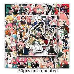 50pcs SPY×FAMILY Graffiti Stickers for Helmets, Desktops, Walls, DIY Decoration Wholesale (ONLINE ORDER ONLY)