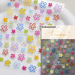 Delicate Chic White Flower Jelly Green Leaves Red Fruits Lily Gardenia Self Adhesive Nail Art Stickers Rhinestone Manicure Decal (Online Order Only)