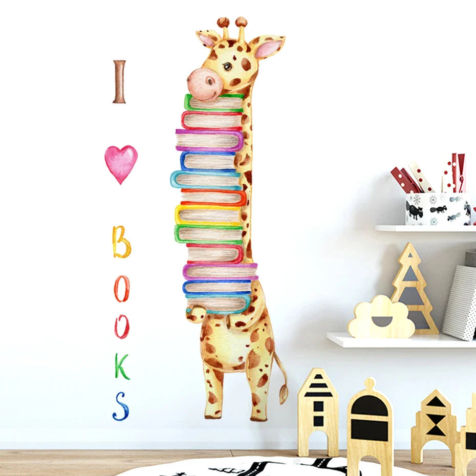 Cartoon Giraffe Rabbit Wall Stickers Kids Room Decor (Online Order Only)