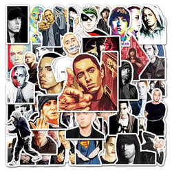 Cool White Detroit Rapper Eminem Hip Hop Sticker Packs (ONLINE ORDER ONLY)