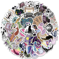 Gothic Witch Apothecary Stickers Waterproof for Skateboard Laptop Phone Car Luggage Motorcycle (ONLINE ORDER ONLY)