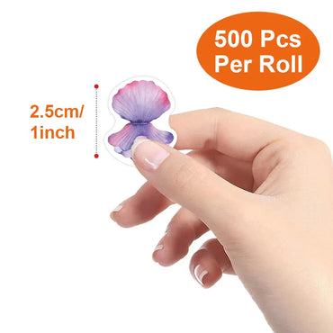 100-500pcs New Cartoon Marine Animal Park Dolphin Stickers for Kids Teacher Reward Encourage Sealing Label Stationery Sticker (ONLINE ORDER ONLY)
