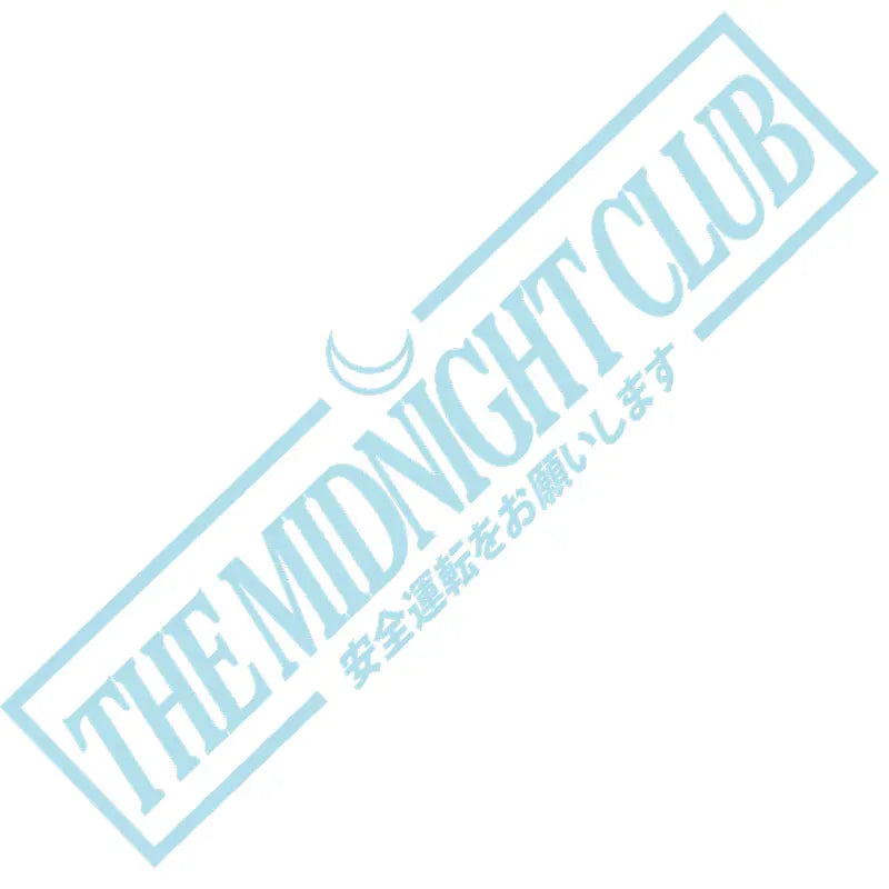 JDM The Midnight Car Sticker Windshield Banner Night Run Sport Competition Style Waterproof Sunscreen Decorative Vinyl Decals (ONLINE ORDER ONLY)